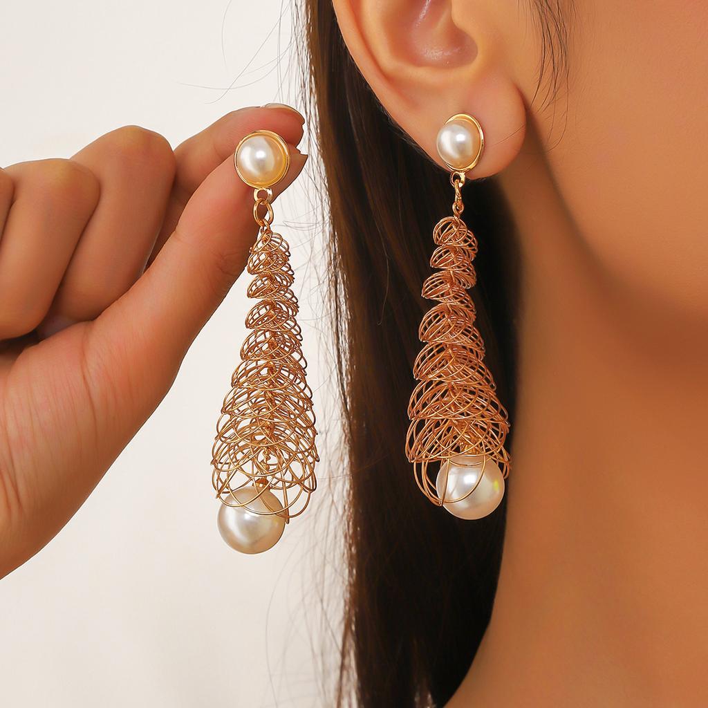 2PC Women's Fashion Hollow Design Earrings Zircon Accessories Suitable for Date, Party, Festival Gifts-1165