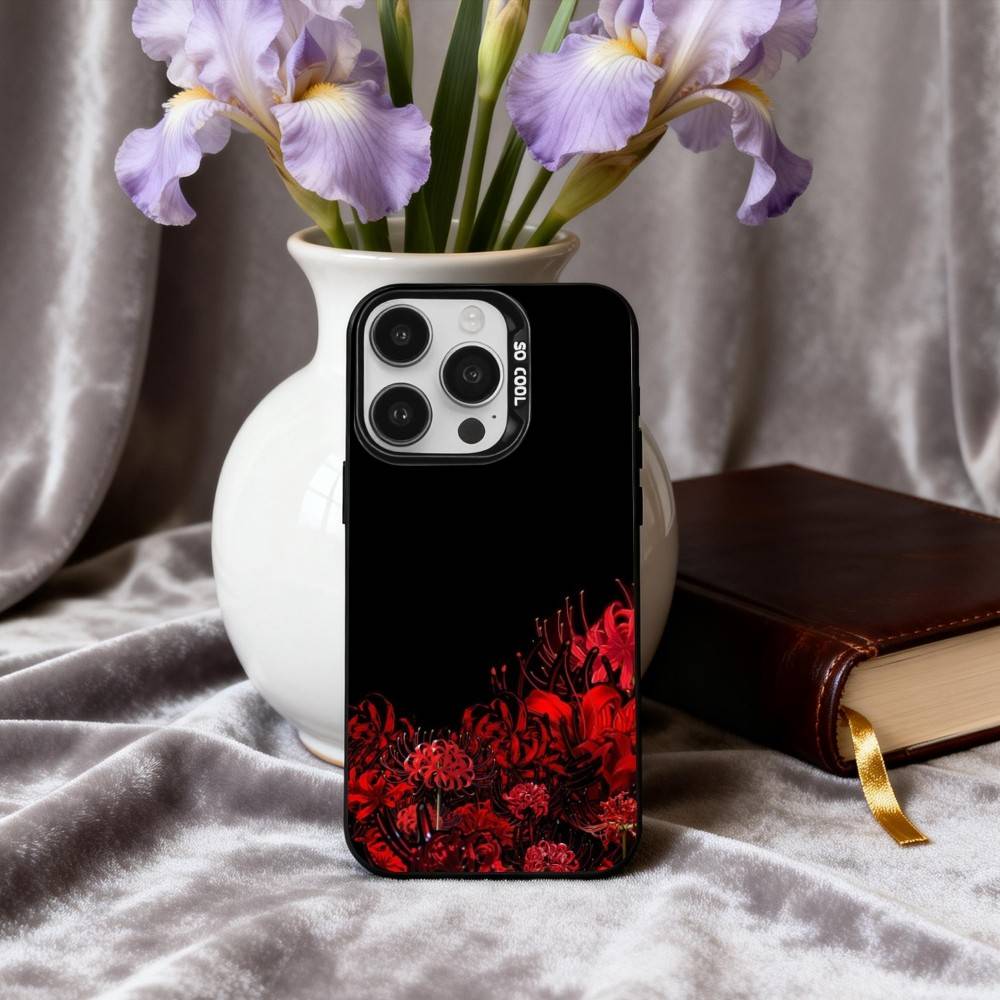 G-Ghoul R-Rote Spinnenlilie Tokio Handyhülle Für iPhone17,16,15,14,13,12,11 Plus,Pro Max Candy Silberbeschichtet Innenabdeckung