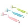 Bathroom Gadgets Toilet Brush Multi-Purposes Small Size Green+Pink+Blue User-Friendly Design 20*3CM Bathroom Home
