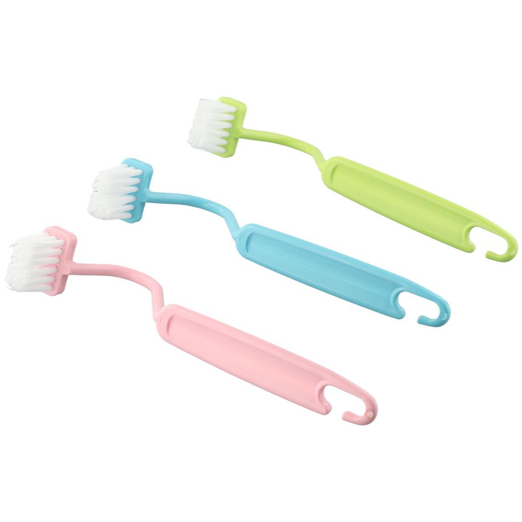 Bathroom Gadgets Toilet Brush Multi-Purposes Small Size Green+Pink+Blue User-Friendly Design 20*3CM Bathroom Home