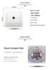 European Style TV Socket - Russian/German Euro Standard ABS Panel Wall Outlet