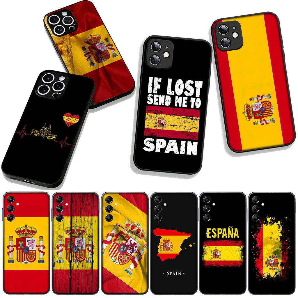 Cover for Xiaomi Redmi Note 11 15 8 9 10 Pro Plus A5 9A 9T 10A 10C 9C NFC 15C 8T Casing Phone Case Yellow Red Spain Flag