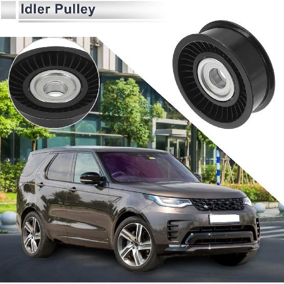 Drive Belt Idler Pulley for Land Rover Range Rover Sport 2009-2019 Serpentine Tensioner Pulley Idler No.LR039516/AJ813564/LR010725 Black 1 Pcs