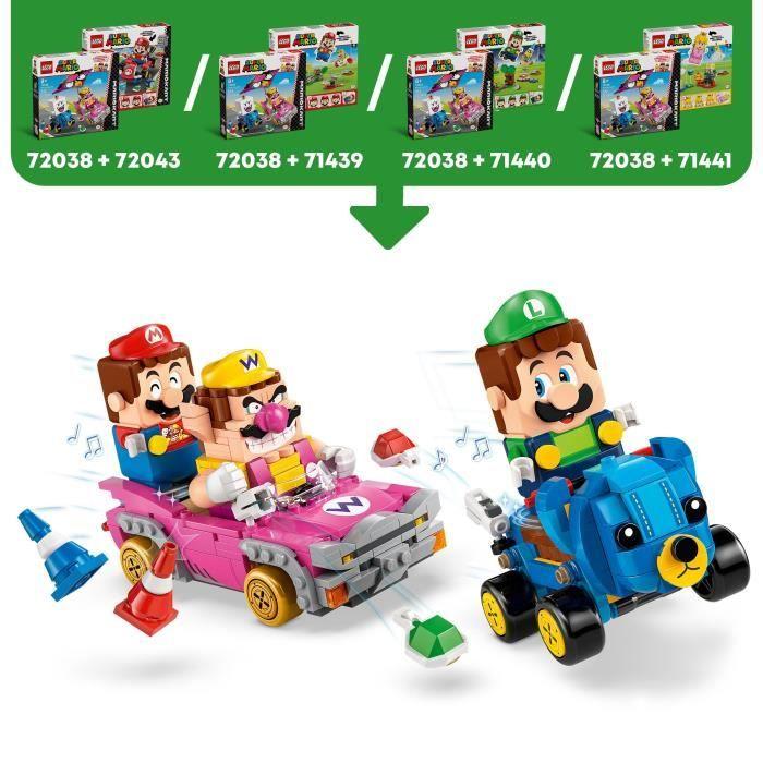 LEGO Super Mario 72038 Mario Kart – Wario et Roi Boo - Jeu de Construction dès 8 ans