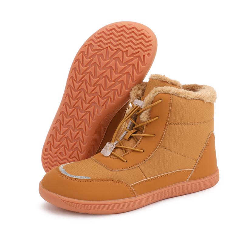Women's Barefoot Snow Boots Plus Velvet Warm High-top Cotton Shoes Women's Outdoor Warm Casual Shoes
