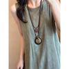 Ethnic Style Pearl Flower Pendant Necklace New Chinese Niche Versatile Collarbone Chain Retro Fashion Temperament Necklace Women