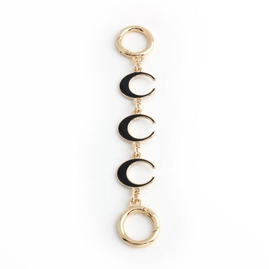 

Удлинительная цепь DIY замена ремня для сумки на плечо удлиненная форма цепи полая луна кошелек легкий полированный ремень для кошелька чёрный