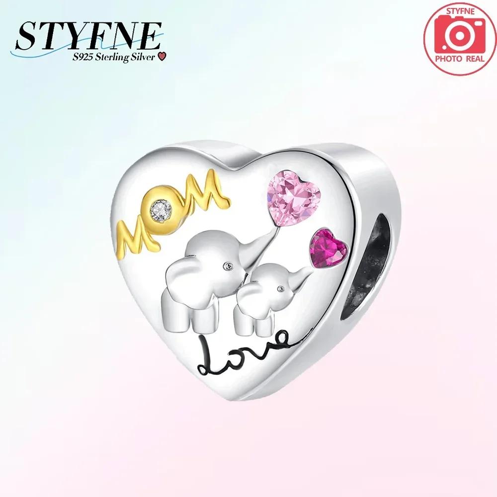 Women's Pendant Bead Component Copper Metal Elephant Charm Bead Component Compatible With Do It Yourself Bracelet High Quality Fine Jewelry Necklace