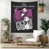 Jack Skellington Vintage Tapestry Nordic Minimal Made For Living Room Balcony Studio Wall All Season Exotic Pattern Gift For Friends Family