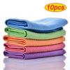 5/10PC Microfiber Washing Dish Cloth Cleaning Towel Super Absorbable Window Glass Cleaning Cloth Kitchen Anti-grease Wiping Rags