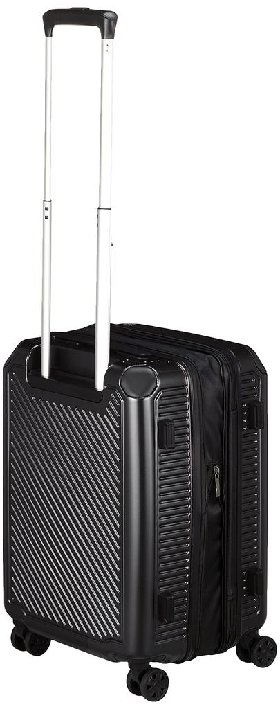 Antibacterial Expandable Size Black A.L.I. Carry-On Gale, 52.5 Cm, 2.9 Kg,