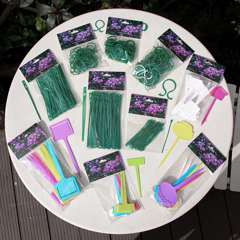 50/100Pcs Reusable Garden Cable Ties Plant Support Shrubs Fastener Tree Locking Nylon Adjustable Plastic Cable Ties Tools