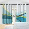 Abstraktes Aquarellmuster Vorhänge Bedruckter Vorhang Wohnzimmer Schlafzimmer Modernes Zuhause Fensterbehänge Künstlerisch Lichtblockierend Polyester Tolle Behandlung