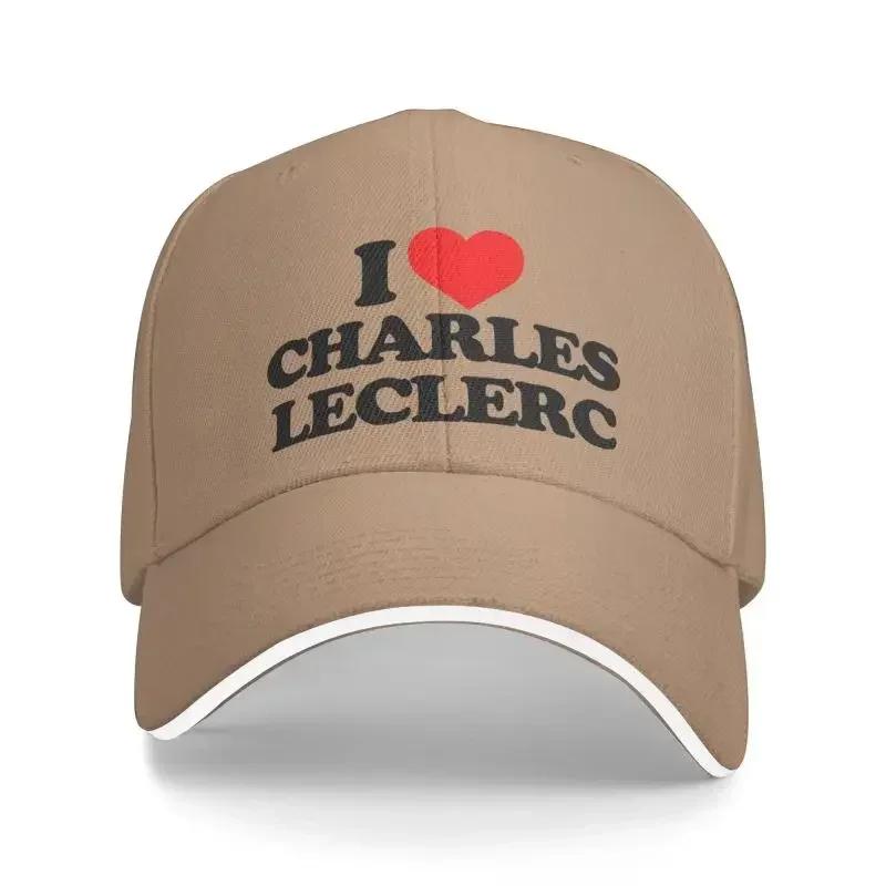 Punk I Love Charles Leclerc Baseball Cap Women Unisex Adjustable Dad Hat Sports