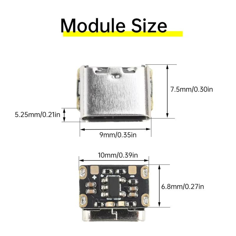 5Pcs Dc4.2V Mini Lithium Battery Charging Board Module Constant Current/Constant Voltage Charging Power Board Protection Type-C