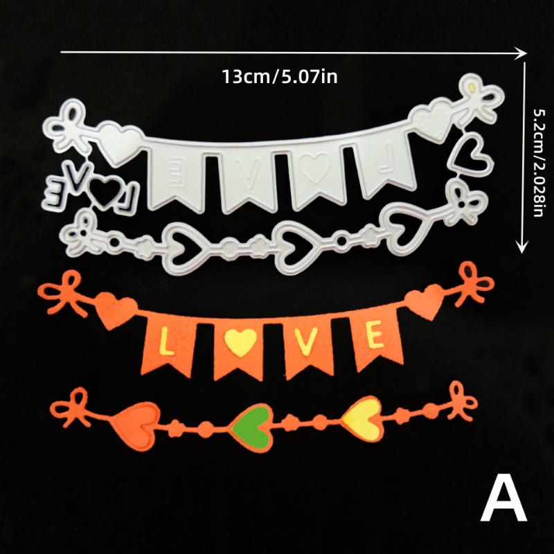 Love Heart Baby Carriage Metal Cutting Dies for DIY Scrapbooking Album Paper Cards Decorative Crafts Embossing.