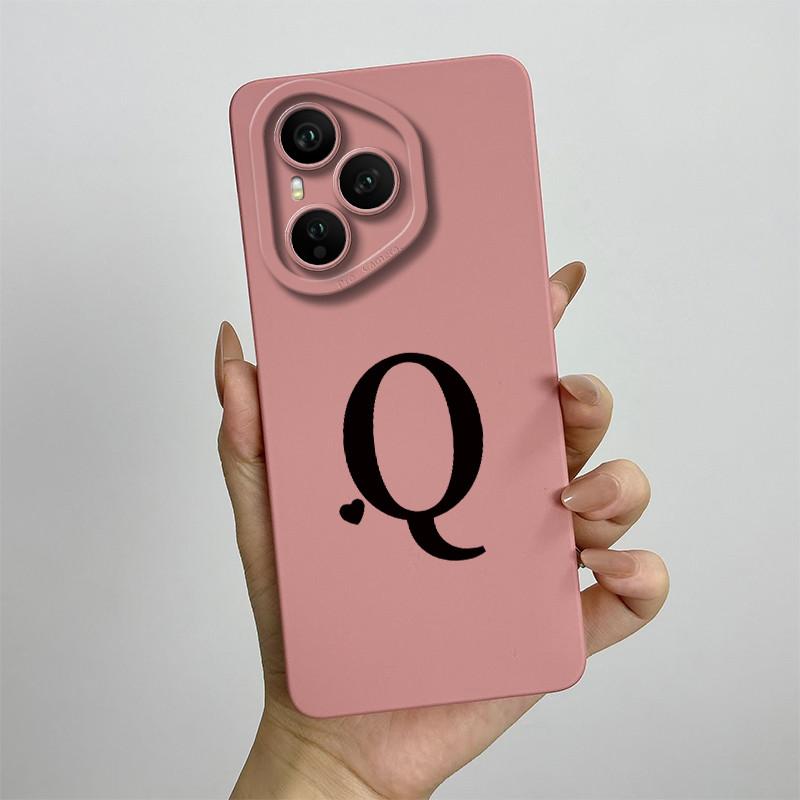 Case For Honor 400 Pro Luxury Letters Soft Phone Back Cover For Honor400 Pro 5G Full Protection Liquid Silicone Shockproof Funda