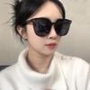 2025 sunglasses men's sunglasses women's high-end sense one-piece three-point black street shot fashion Douyin same sunscreen glasses