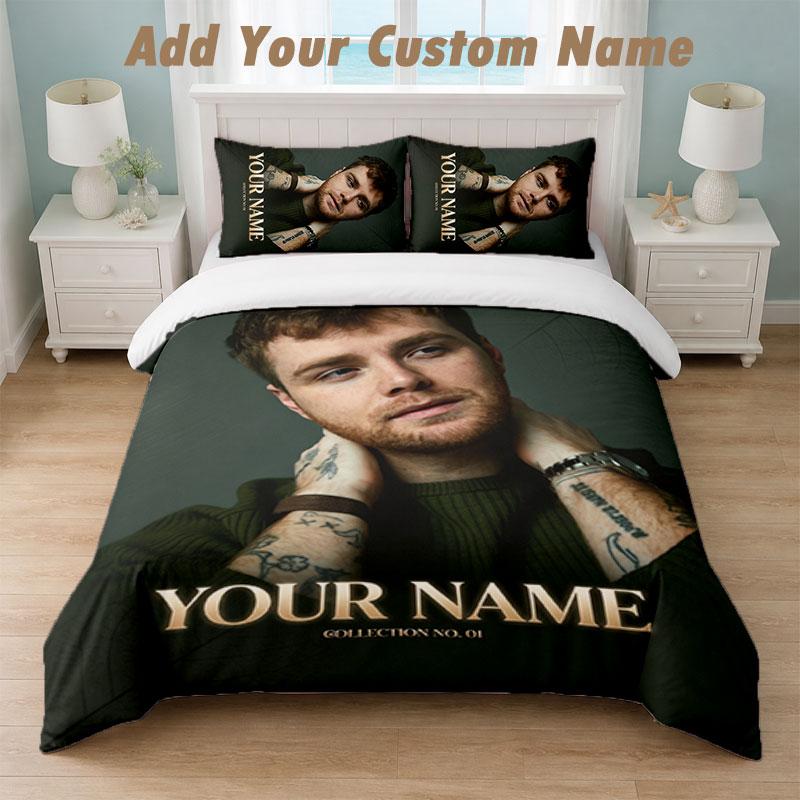 Bedding Set 1 Duvet Cover 2 Pillowcases Alex Warren Print Soft Bed Linen Bedroom Decor
