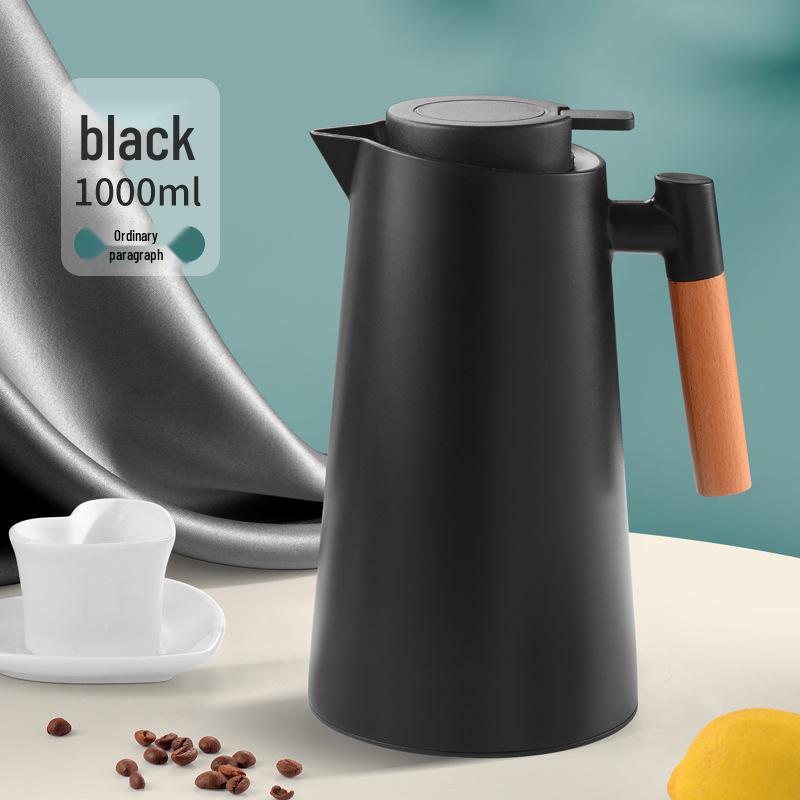 Smart Press-Type Insulated Kettle with Glass Liner - Large Capacity Household Thermos