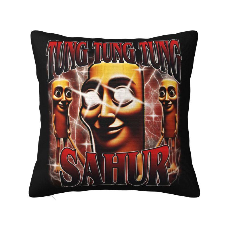 Italian Brainrot Cappuccino Assassino Throw Pillow Case Home Decorative Cushions Cover For Sofa Car Square Polyester Pillowcase