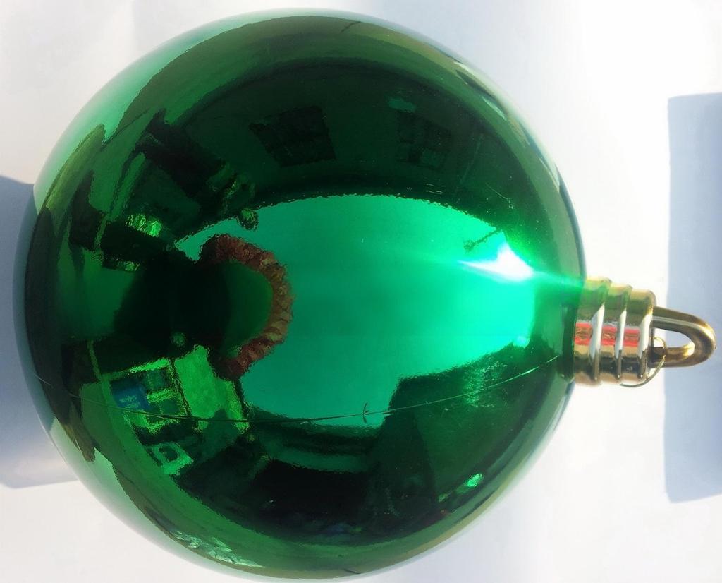Luxury Colorful Plastic 40CM Large Christmas Ball & Tree Ornaments Pendant Round Christmas Decorations Balls