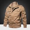 Men's Autumn Jacket Washed Large Size Jacket Cotton Military Jacket Men's