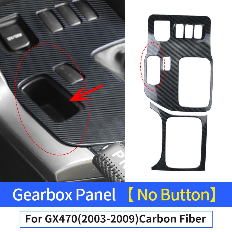 For 2003-2009 Lexus GX 470 GX470 2008 2007 2006 2005 Control Panel Modification Gearbox Cover Interior Decoration Accessories