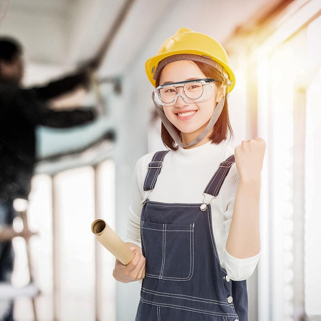 MALYHO Protective Work Safety Pollen Protection Eyewear, Scratch-Resistant, Anti-Fog, Goggles, (HM6-C1)