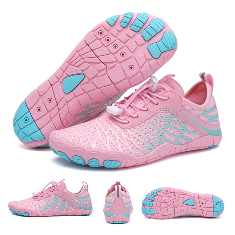 Summer Men’s Aqua Shoes Fashion Barefoot Water Shoes Anti Slip Quick Drying Beach Upstream Wading Swimming Shoe Sneakers Unisex