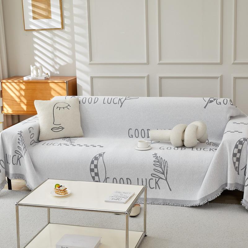 

Одеяло для дивана Leaf, шенилловое, с защитой от царапин, с кисточками, для дивана, детские одеяла, универсальное полотенце для дивана на все сезоны 180x130