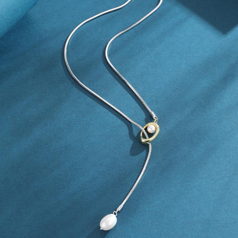 Tassel Pearl Necklace 2024 Sweater Chain Light Luxury Premium Pendant Women'S Jewelry Jewelry Accessories