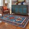 Ethnic Style Non-Slip Floor Mat - Dustproof, Stain & Wear Resistant for Hallway, Living Room, Bedroom, Entrance, Study; Easy Care.