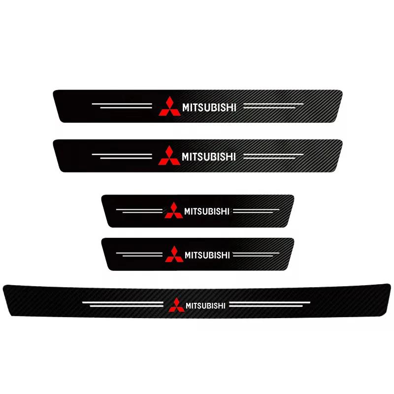 4 Pezzi Adesivo Striscia Soglia Auto Accessori Protezione Davanzale Porta Auto Per Mitsubishi ASX Lancer EVO Pajero Outlander L200 Lancer