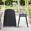 Round BBQ Grill Cover 210D Fabric 89*69*115cm For Protecting Round BBQ Grills From Rain And Dust Gray, Black, White, Brown