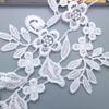 White Hollow Fashion Flower Water-Soluble Embroidery Pair Of Flowers, Wedding Dress, Children'S Clothing, Toys, Accessories, Lace