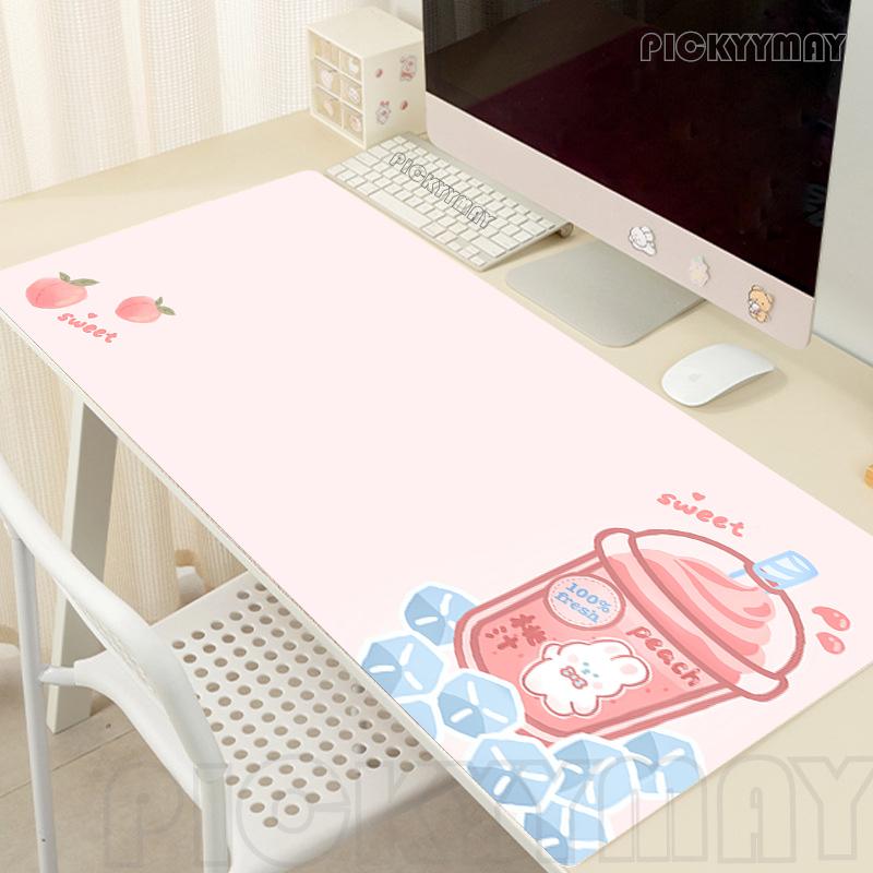 Kawaii Large Mouse Mat Gaming Mousepad Big Gamer Mousepads Rubber Keyboard Mats Desk Pad Cute Animals Mouse Pads xcm