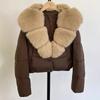 Women's Short Winter Imitation Fox Fur Collar Down Jacket Women's Coat