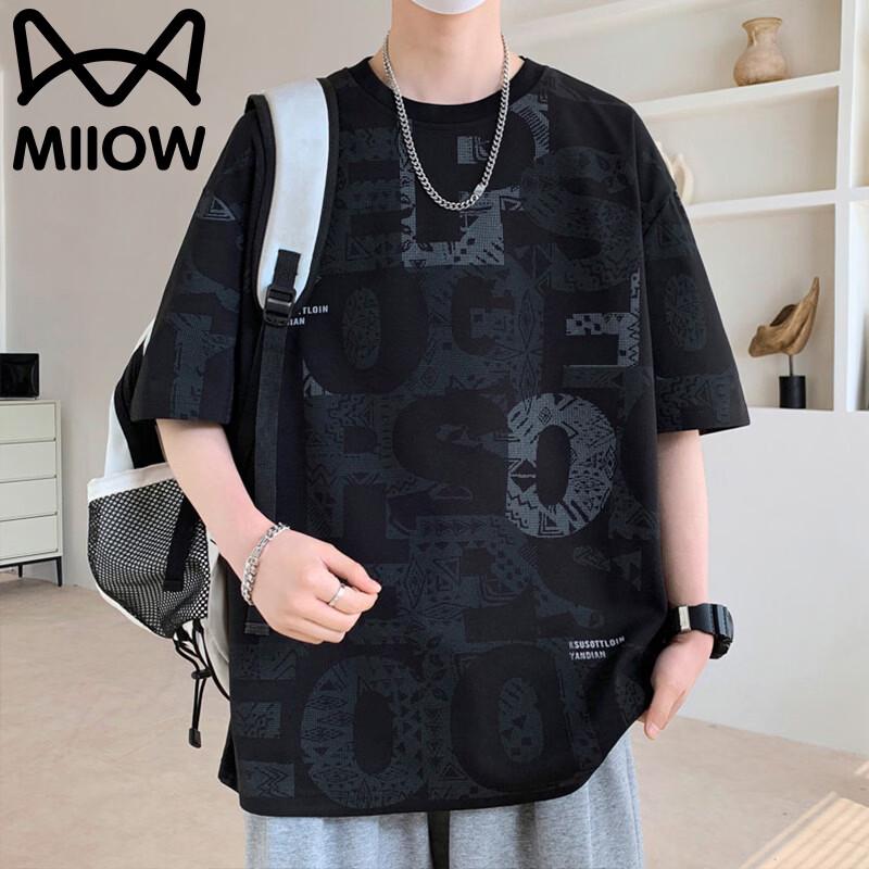 MiiOW Men s Summer Crew Neck Short Sleeve T-Shirt XL