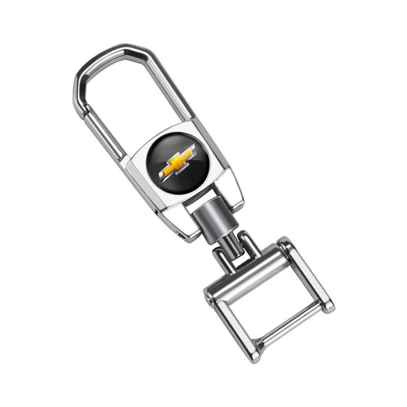 Car Key Cover Accessories Metal Keychain Zinc Alloy Keyring For Chevrolet Cruze Spark Captiva Suburban Camaro Malibu Silverado