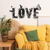 Creative English Letter "LOVE" Butterfly Bedroom Entrance Home Background Beautification Wall Stickers
