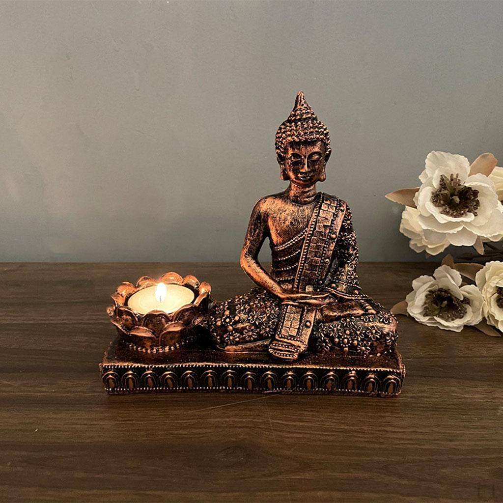 Portacandele Buddha per Interni ed Esterni