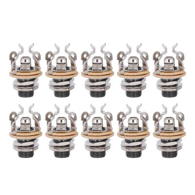 10 Stück 14 Zoll Gitarrenbuchse Multi-Touch Dual-Masse Duale Positive Spitzen Gitarren-Mono-Buchse