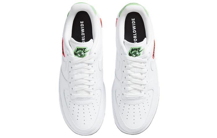 Nike Air Force 1 Low '07 Worldwide Pack Flash Crimson Green Strike Women's CT1414-100