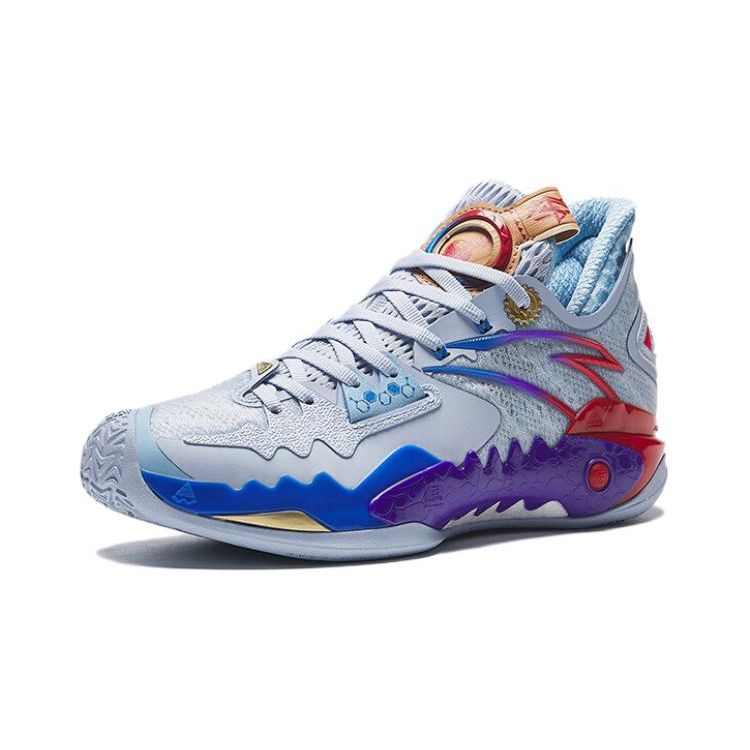 Anta Kids Boys Basketball Shoes Black White Blue 312331101-3