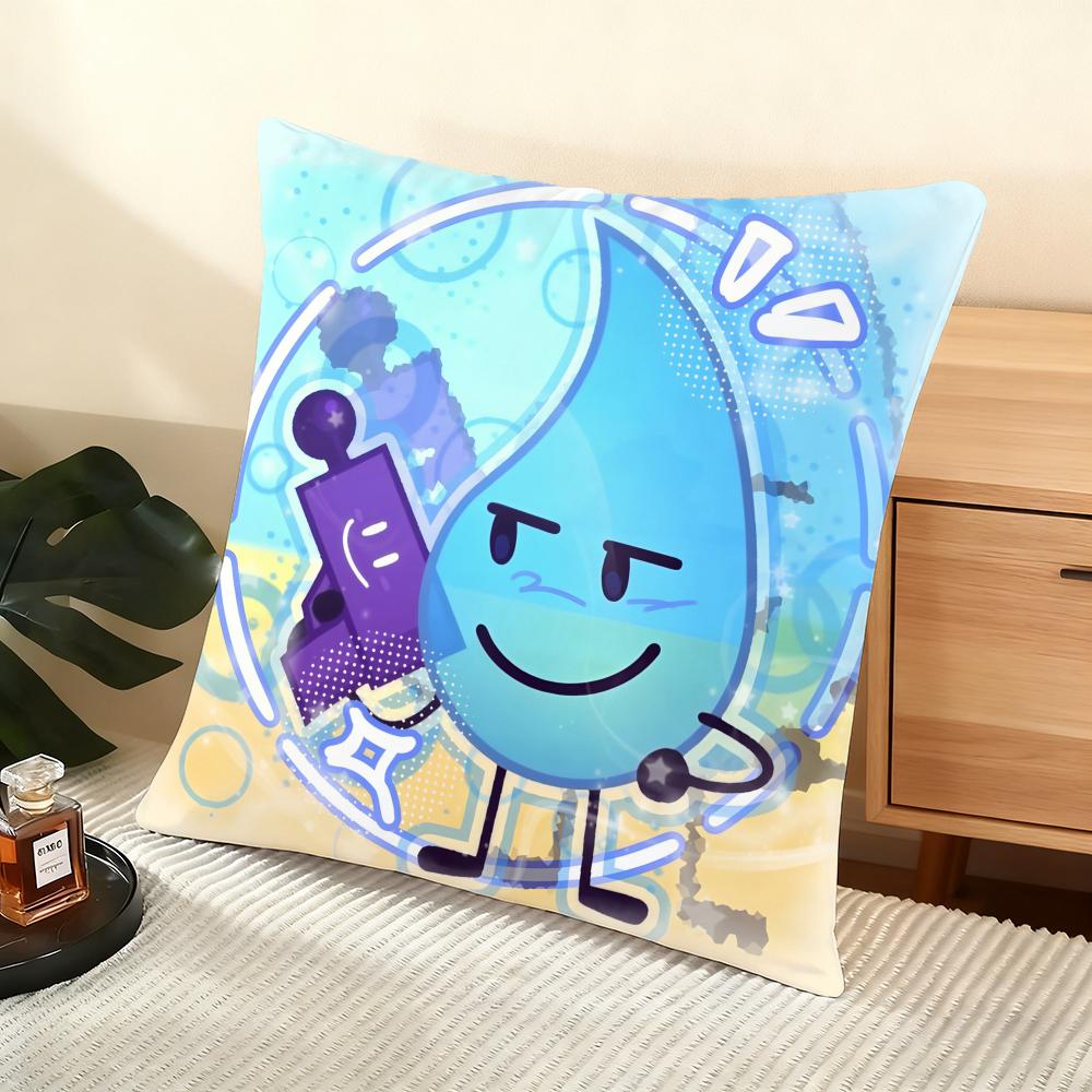 Battle For D-Dream Island Cushion Cover Soft Short Plush Pillow Cover Smooth Cozy Texture Aesthetic Cushion Case Home Decor