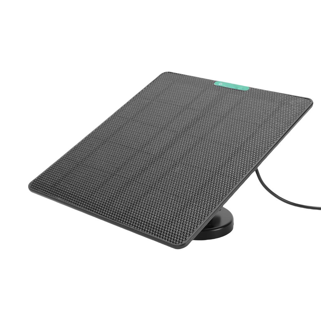 Solar Panel Charger 10W ETFE and Monocrystalline Silicon High Temperature Proof DC3.5 Interface Camera Doorbell Solar