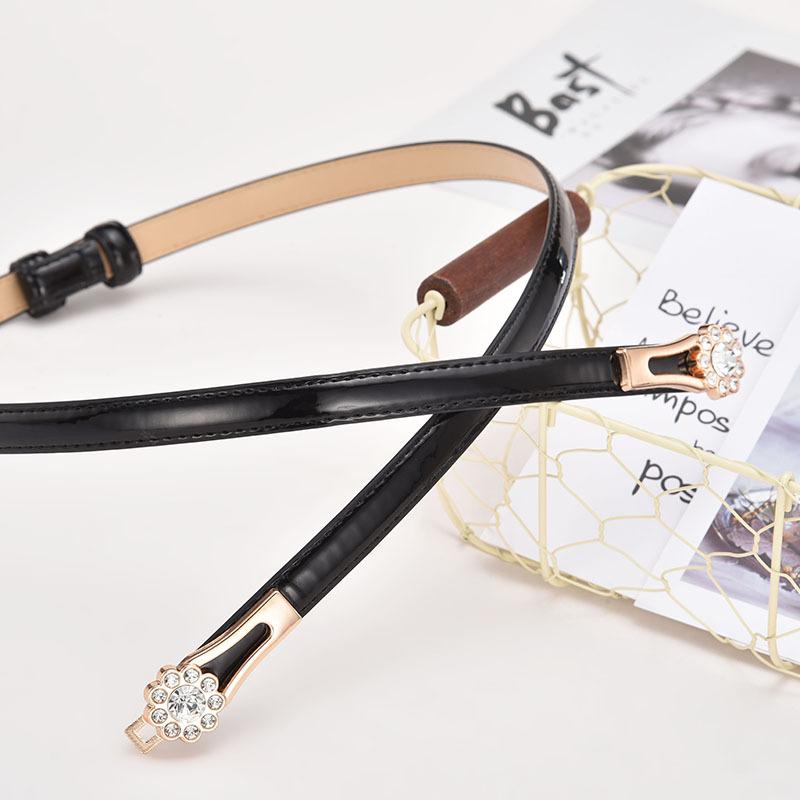 Belt Ladies Decorative Belt, Sweet Rhinestone Belt, Butterfly Pair Buckle With Belt Women