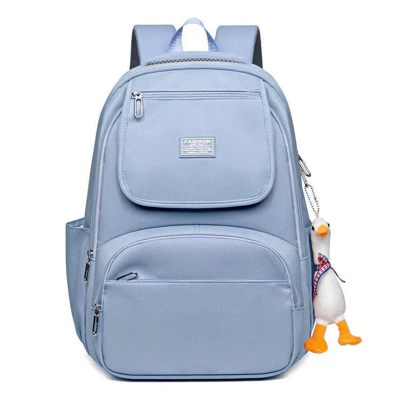 New Simple Versatile Backpack Large Capacity Leisure Travel Backpack Lightweight Burden Reducing College Student School Bag