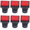 25Pcs     Push Button   ABS Brass Self Locking  es with Light 16mm 12V